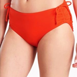 Athleta Full Cinch Swim Bottom - Monarch Orange - L